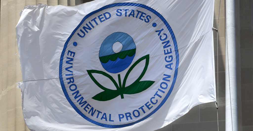 EPA flag flying