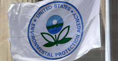 EPA flag flying