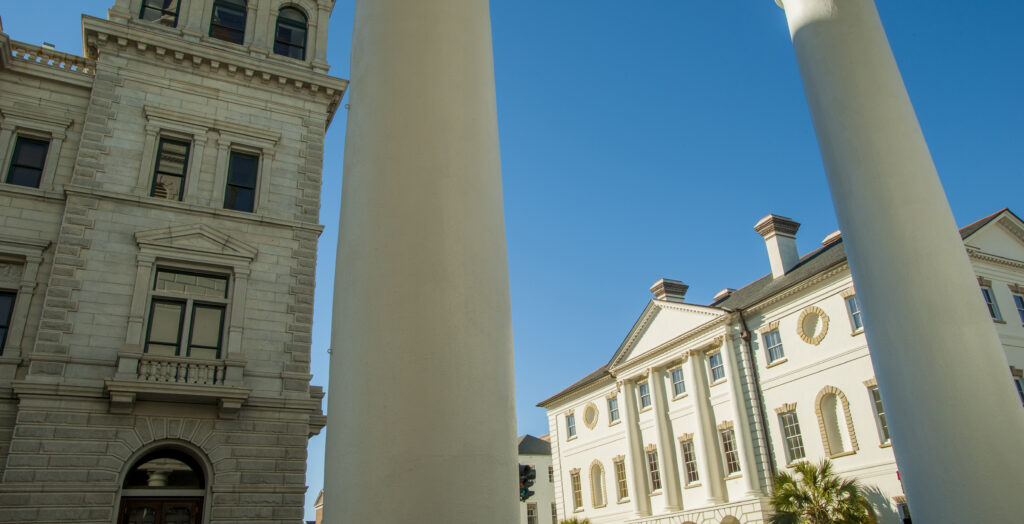 South Carolina Republicans are drawing fire for pushing a pro-abortion former Democratic House leader as the state's next circuit court judge for the 5th Judicial Circuit. Pictured: The historic Court House built in 1792 on Broad Street in Charleston in South Carolina, USA. (Photo: Wolfgang Kaehler/LightRocket/ Getty Images)
