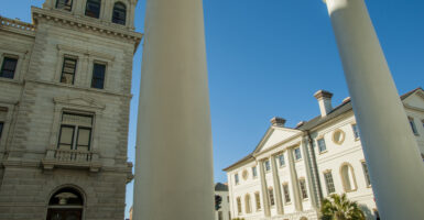 South Carolina Republicans are drawing fire for pushing a pro-abortion former Democratic House leader as the state's next circuit court judge for the 5th Judicial Circuit. Pictured: The historic Court House built in 1792 on Broad Street in Charleston in South Carolina, USA. (Photo: Wolfgang Kaehler/LightRocket/ Getty Images)