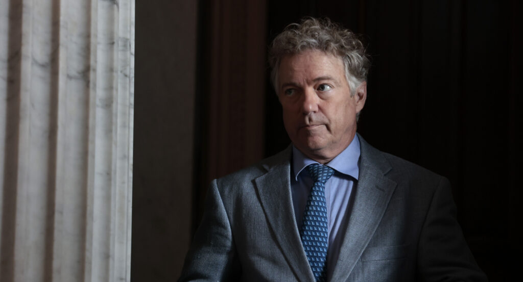 Rand Paul in a gray suit