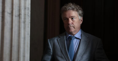 Rand Paul in a gray suit
