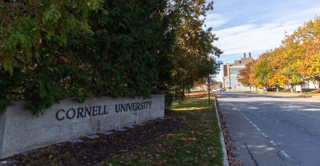 A front gate to Cornell University in Ithica, New York
