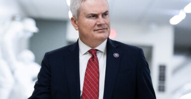 Rep. James Comer, R-Ky., walks the halls of Congress.