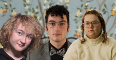 A photo collage of three gender detransitioners