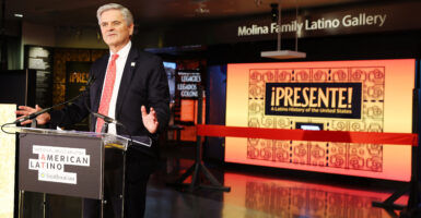 Smithsonian Board of Regents Chairman Steve Case speaks at a reception for the Smithsonian's Latino museum on June 16, 2022 in Washington, D.C.