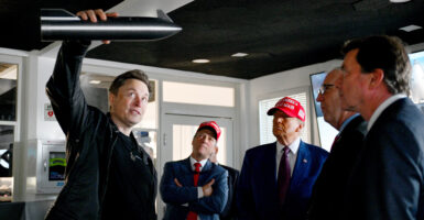 Elon Musk hosts then-President-elect Donald Trump before the launch of a SpaceX Starship rocket on Nov. 19 in Brownsville, Texas.