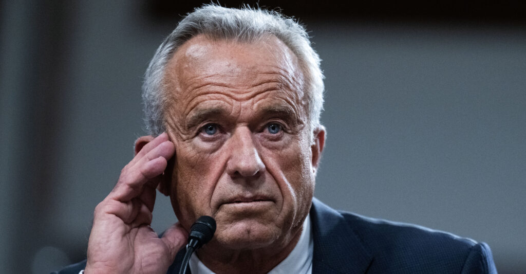 Robert F. Kennedy Jr. looking pensive