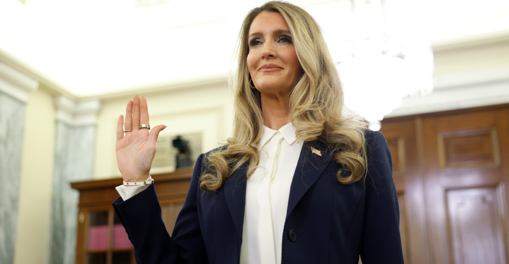 Kelly Loeffler. (Photo by Kevin Dietsch/Getty Images)