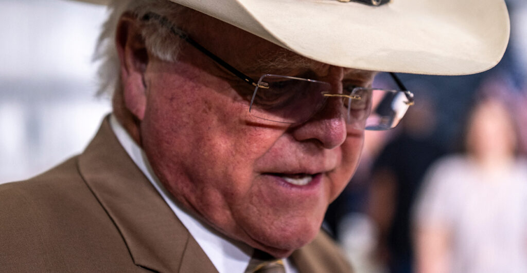 Texas Commissioner of Agriculture Sid Miller in a cowboy hat
