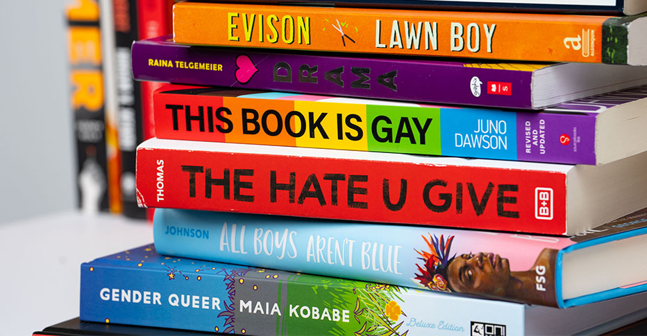 Stacks of sexually explicit books that most parents don't think should be in public school libraries.