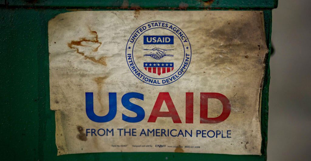 A poster promoting the U.S. Agency for International Development