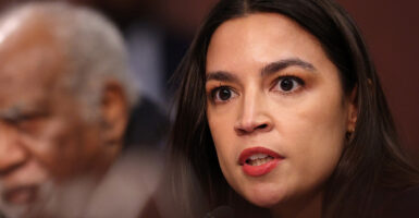 Rep. Alexandria Ocasio-Cortez, D-N.Y., speaks during a hearing on Capitol Hill on March 5.