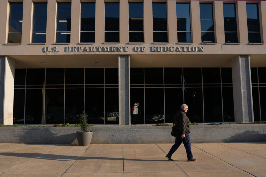 The facade of the federal Department of Education