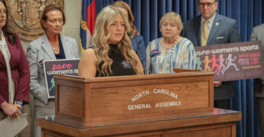 Payton McNabb testifies before a North Carolina General Assembly panel about her injury inflicted by a biological male athlete.