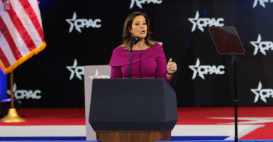 Rep. Elise Stefanik, R-N.Y., speaks at the Conservative Political Action Conference on Feb. 22.