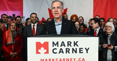 Newly elected Canadian Prime Minister Mark Carney is seen here in Edmonton, Alberta, Canada, on Jan. 16.