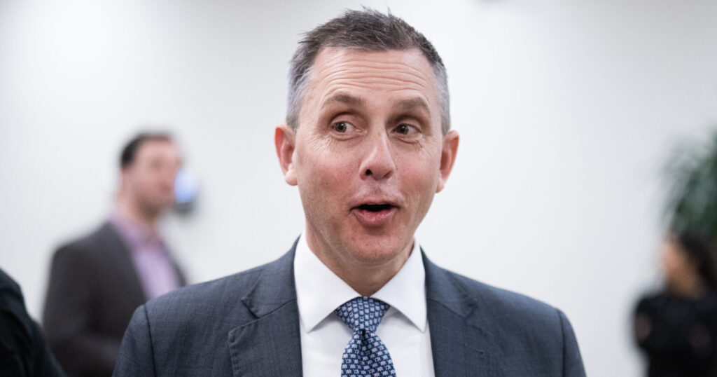 Close up of a wide-eyed North Dakota Gov. Kelly Armstrong.