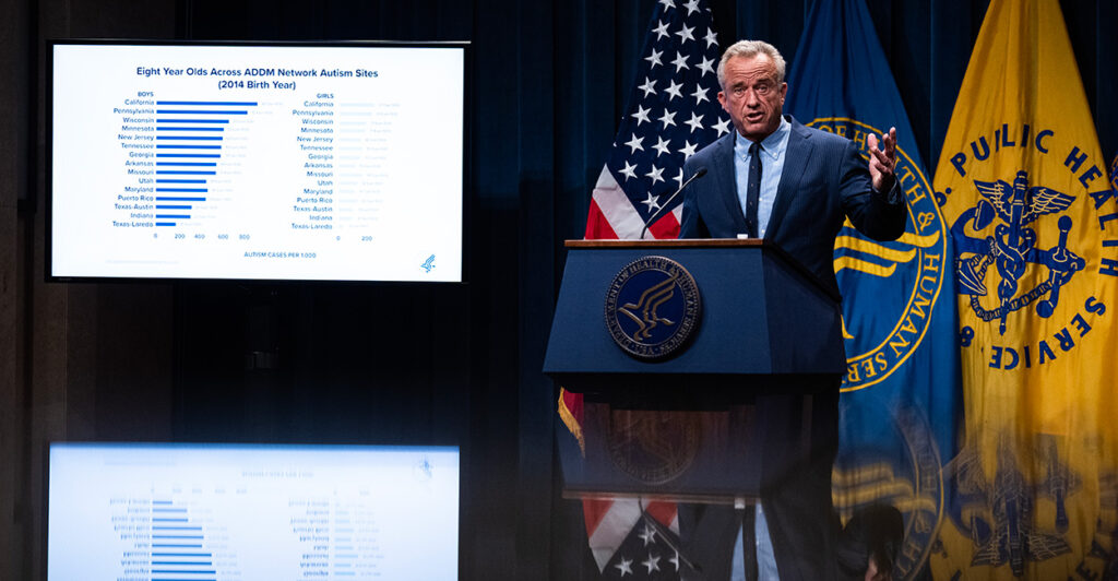 Robert F. Kennedy Jr. on Wednesday conducts his first news conference as HHS secretary.