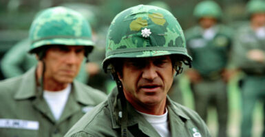 Mel Gibson from the war film "We Were Soldiers."