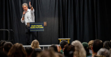 Former Rep. Beto O'Rourke, D-Texas, speaks at an "Our Fight, Our Future" rally on Oct. 2 in Austin, Texas.