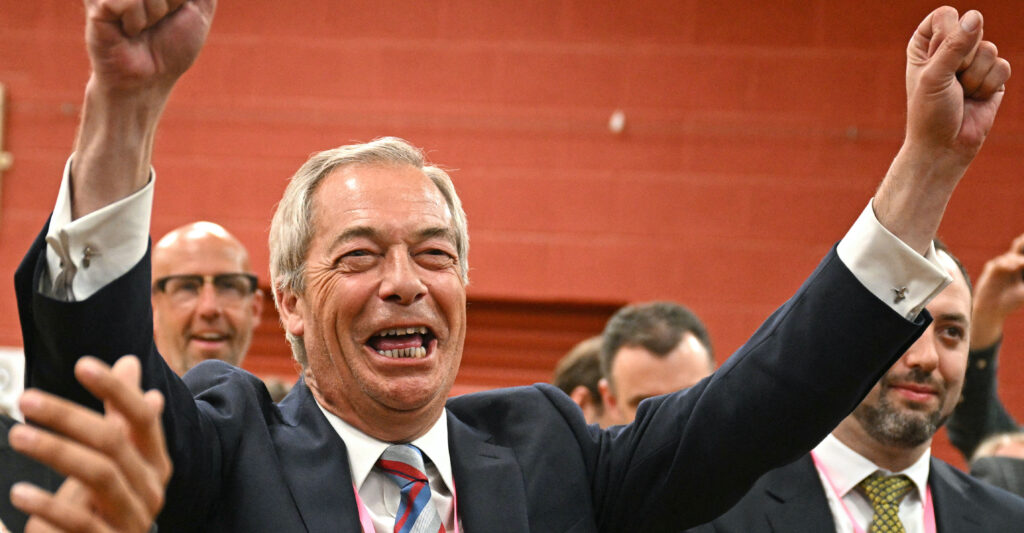 Reform UK party leader Nigel Farage