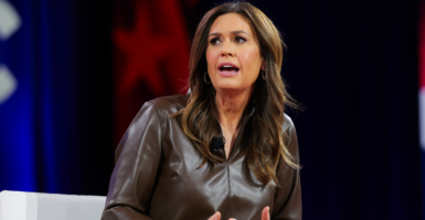 Arkansas Republican Gov. Sarah Huckabee Sanders