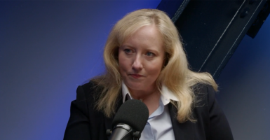 Sarah Elliott in a suit