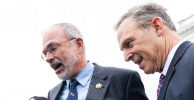 Reps. Andy Harris, R-Md. (left), and Andy Biggs, R-Ariz.