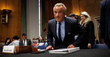 Secretary of Health and Human Services Robert F. Kennedy Jr. testifies before a Senate panel on Wednesday.
