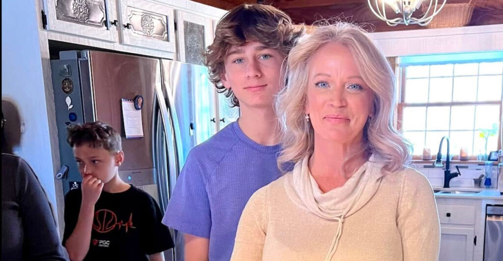 Christian McGhee and his mother, Leah McGhee