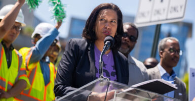 D.C. Mayor Muriel Bowser speaks at a ribbon-cutting ceremony June 2.