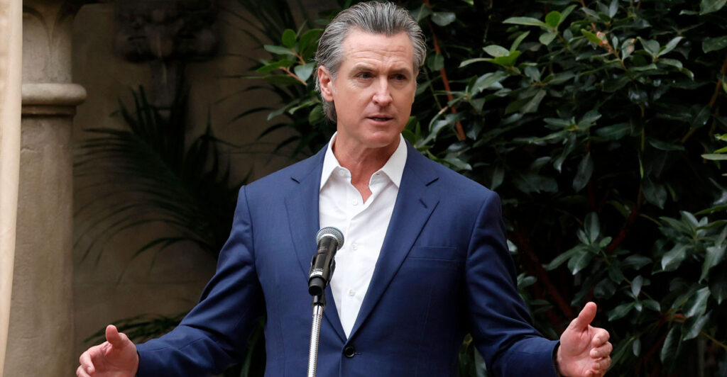 Democrat California Gov. Gavin Newsom
