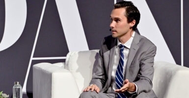 David Hogg, seen here on Sept. 17 in New York City, opted not to contest what was his impending ouster from the Democratic National Committee.