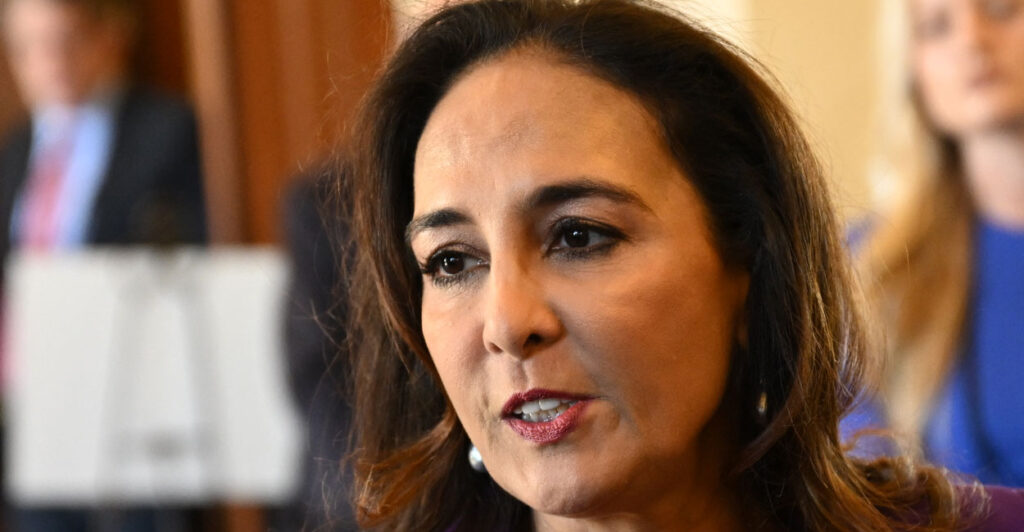 Close-up of Harmeet Dhillon, now at the Department of Justice.