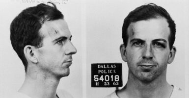The mugshots of Lee Harvey Oswald after his arrest in Dallas after the assassination of President John F. Kennedy.