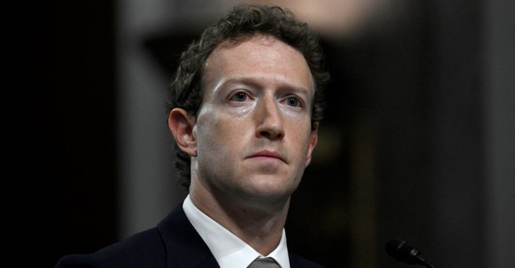 Close-up of Mark Zuckerberg