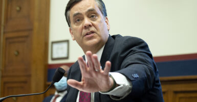 George Washington University Law School professor Jonathan Turley testifying in Washington, D.C.