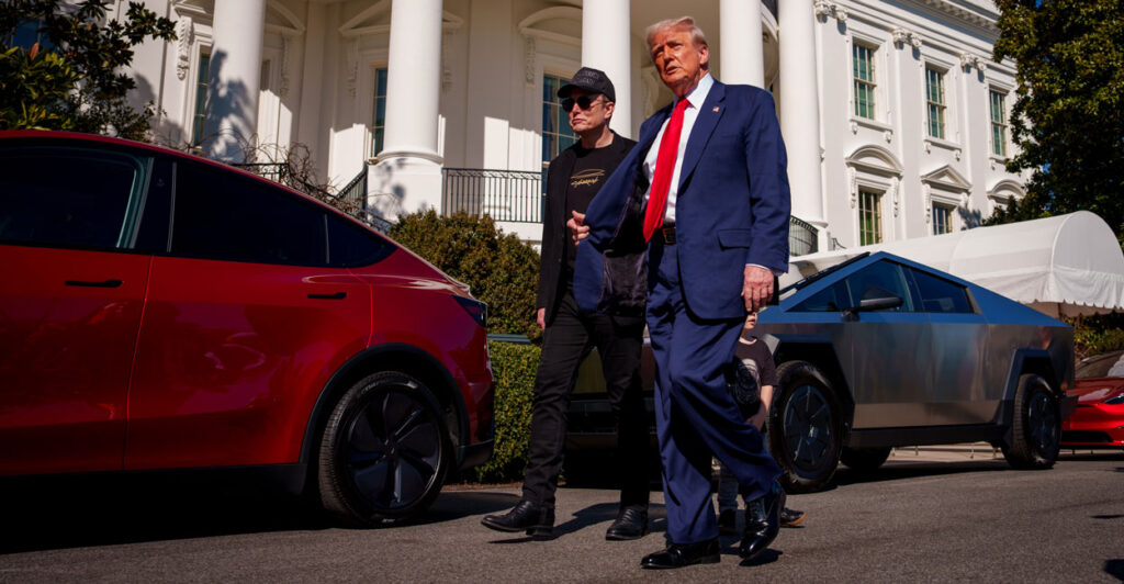 Elon Musk and President Donald Trump