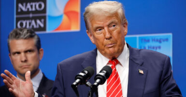 President Donald Trump and Defense Secretary Pete Hegseth