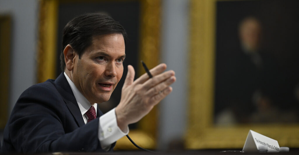 Marco Rubio testifies before the House Committee on Appropriations | Subcommittee on National Security, Department of State, and Related Programs at the Rayburn House Office Building on May 21, 2025.