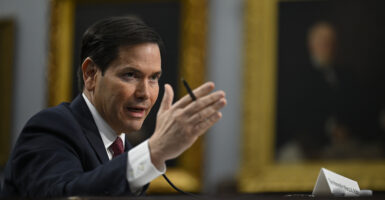 Marco Rubio testifies before the House Committee on Appropriations | Subcommittee on National Security, Department of State, and Related Programs at the Rayburn House Office Building on May 21, 2025.
