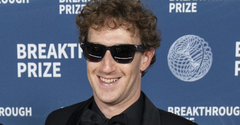 Mark Zuckerberg attends the 2025 Breakthrough Prize Ceremony.