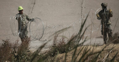 The Texas National Guard reinforces border