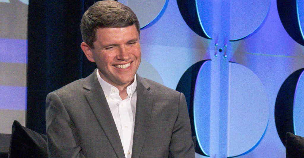 Democrat Texas state Rep. James Talarico speaks as a panelist at the 2024 SXSW Festival in Austin, Texas.