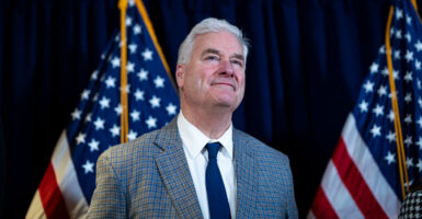 House Majority Whip Tom Emmer, R-Minn., speaks at a news conference on March 25 in Washington.