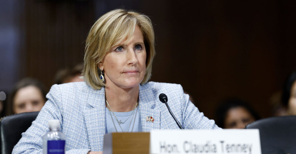 Rep. Claudia Tenney, R-N.Y., speaks during a hearing with the Senate Judiciary subcommittee on Capitol Hill, June 12, 2024.