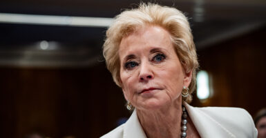 Linda McMahon, Secretary of Education, during a review of the President's Fiscal Year 2026 Budget Request for Department of Education hearing on Capitol Hill in Washington, D.C., June 3, 2025.