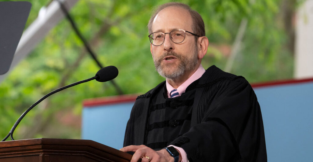 Harvard President Alan Garber