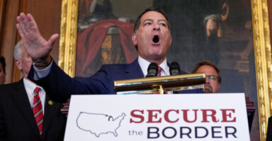 Now-former Rep. Mark Green, R-Tenn., at a "Secure the Border" event.